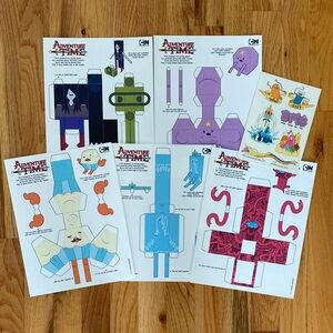 Adventure Time Paper Craft Set & Tattoo Pack